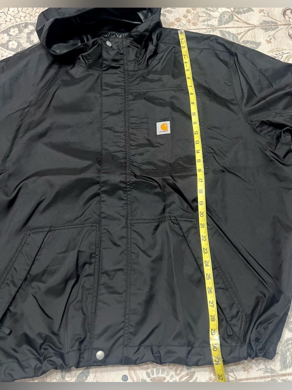 Carhartt Men’s Storm Defender Loose Fit Lightweight Jacket Black Size 4XL - Picture 8 of 12